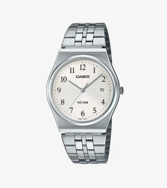 Montre Homme Casio – MTP-B145D-7BVDF – Bracelet Acier Argent – Gris