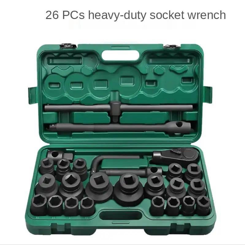 Kit d'outils de réparation de douille rapduty, combinaison de clé à douille, mécanique, multifonctionnel, portable, ensemble de 26 pièces