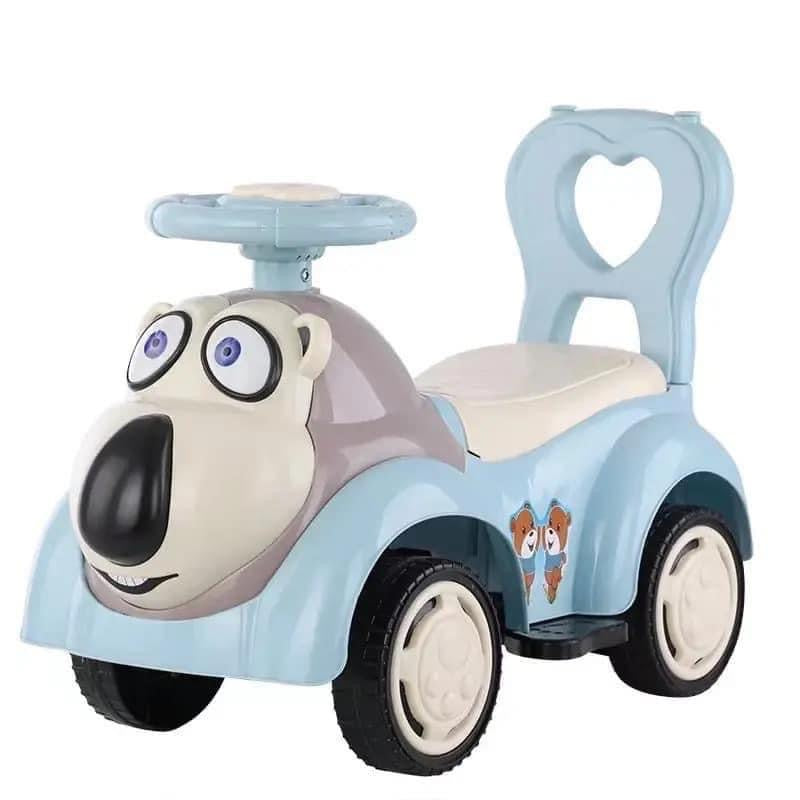 Voiture balançoire pour enfants de 1 à 3 ans un jouet pour garçons et filles musique à quatre roues.