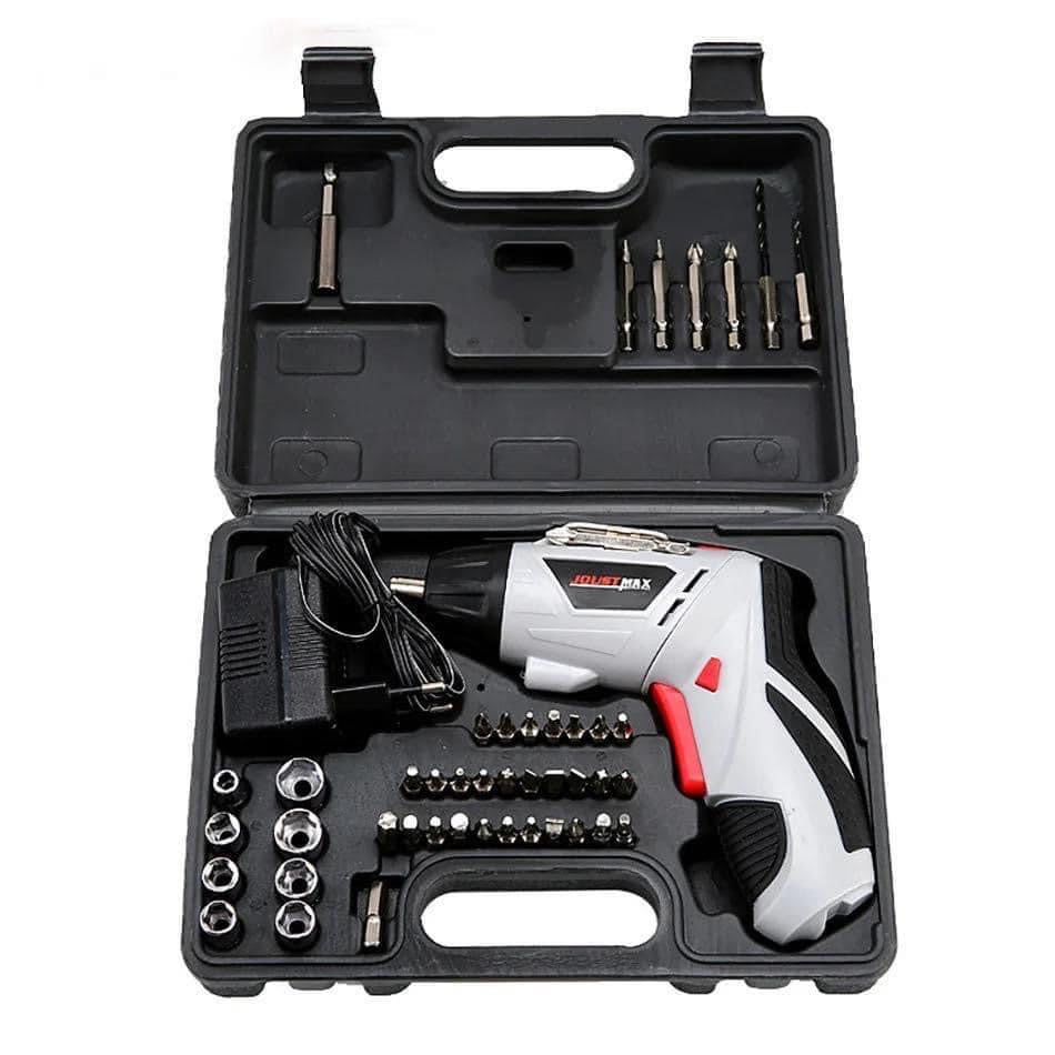 Mini tournevis électrique sans fil, batterie 4.8V, 45 pièces, aste, odorà vis.