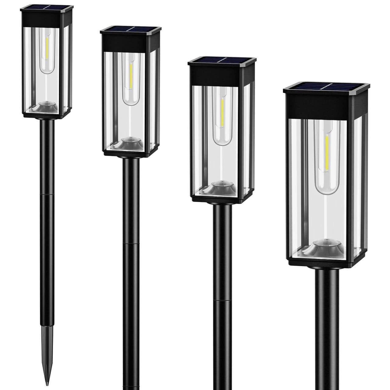 Nouvelle décoration extérieure solaire pelouse lumière silicone solaire pelouse lampe de jardin avec filament.