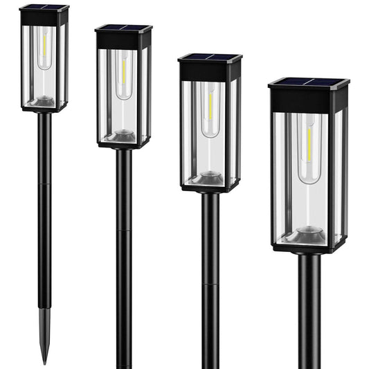 Nouvelle décoration extérieure solaire pelouse lumière silicone solaire pelouse lampe de jardin avec filament.