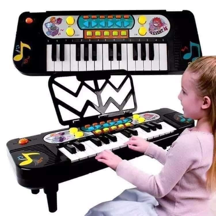 Mini piano à clavier avec microphone pour enfants, (2-5 ans ) jouets musicaux, apprentissage, cadeaux pour enfants, Müntone, 37