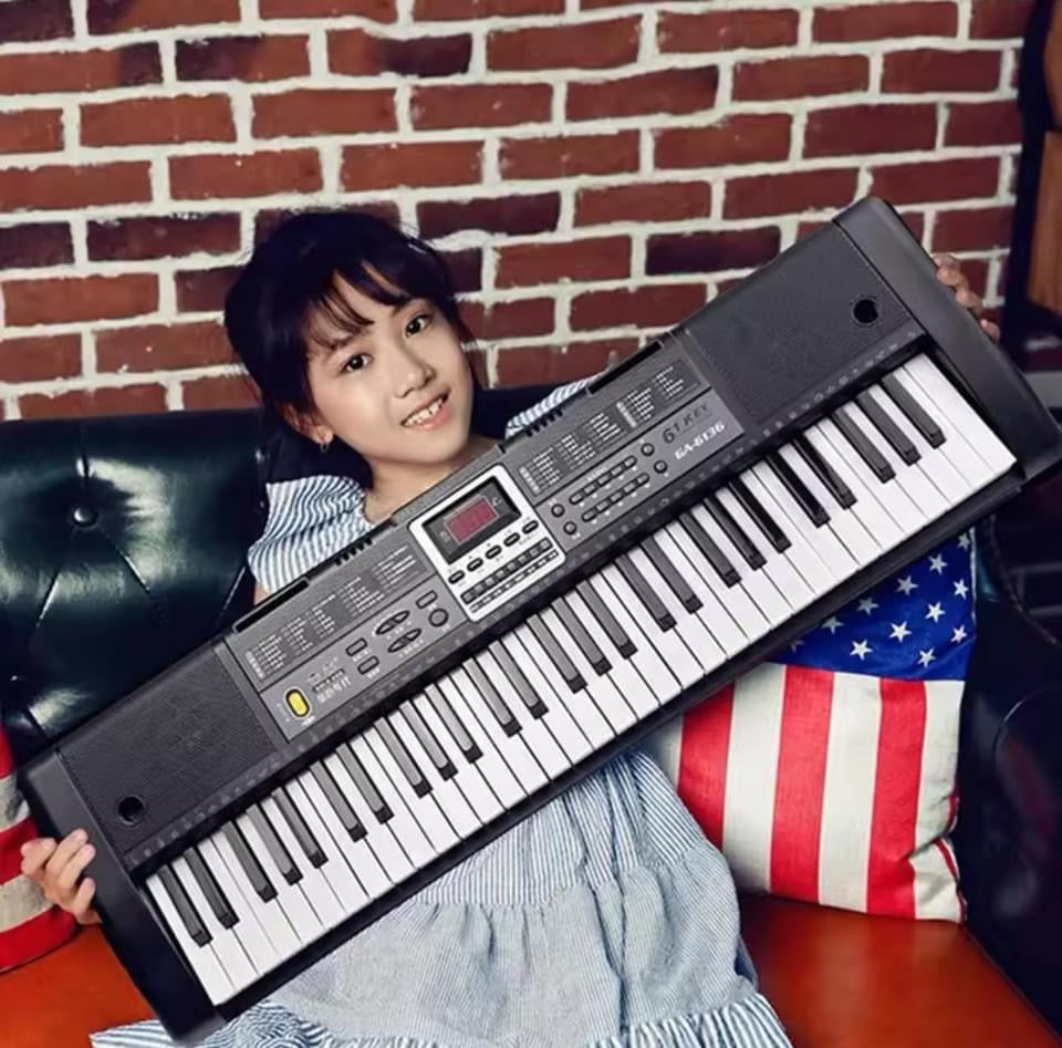 61 prédire USB clavier numérique piano portable MQ-6121 orgue électronique enfants musique jouet avec microphone.