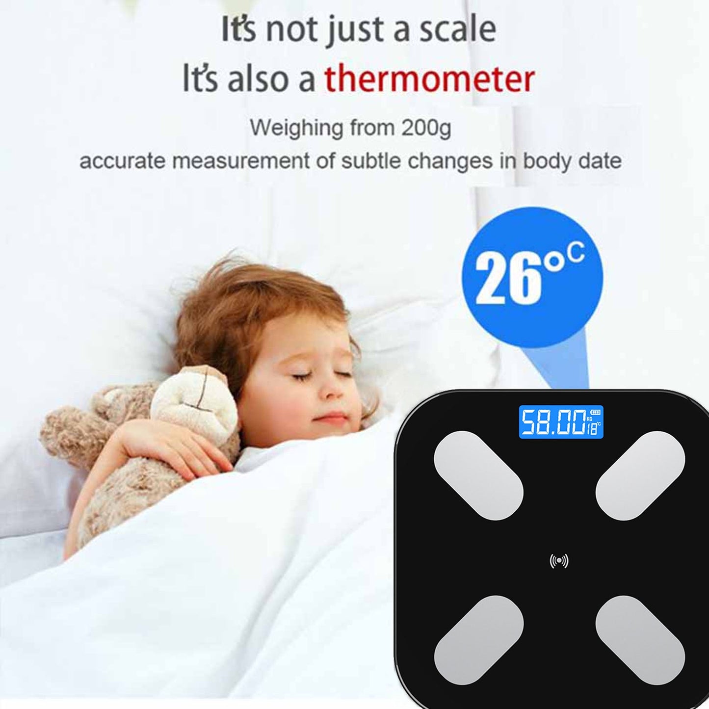 Balance De Graisse Corporelle Intelligente, Bluetooth, USB, Pour La Maison