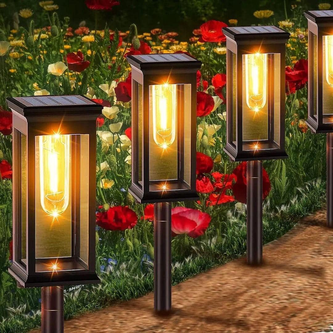 Nouvelle décoration extérieure solaire pelouse lumière silicone solaire pelouse lampe de jardin avec filament.