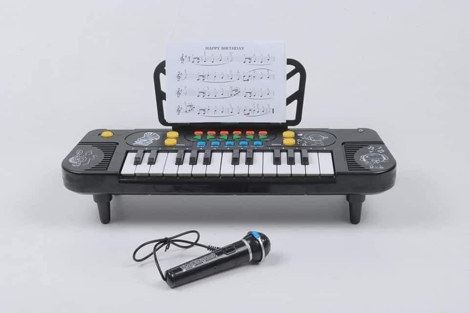 Mini piano à clavier avec microphone pour enfants, (2-5 ans ) jouets musicaux, apprentissage, cadeaux pour enfants, Müntone, 37