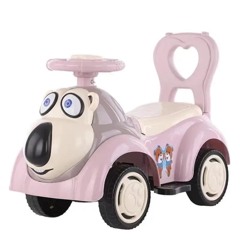 Voiture balançoire pour enfants de 1 à 3 ans un jouet pour garçons et filles musique à quatre roues.