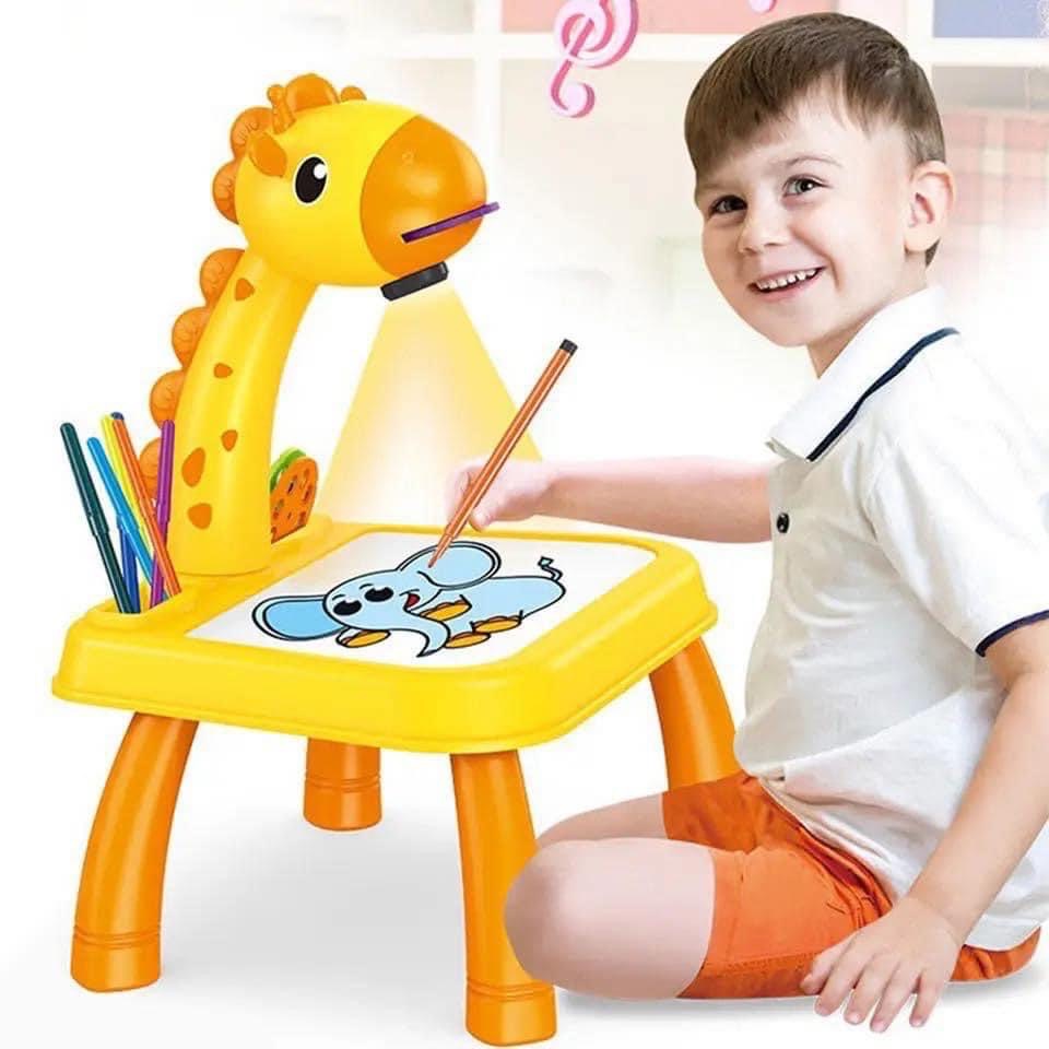 Mini table à dessin d'art de budgétaire LED pour enfants, tableau de peinture pour enfants, petit bureau, outil de peinture d'apprentissage, artisanat, jouet léger.