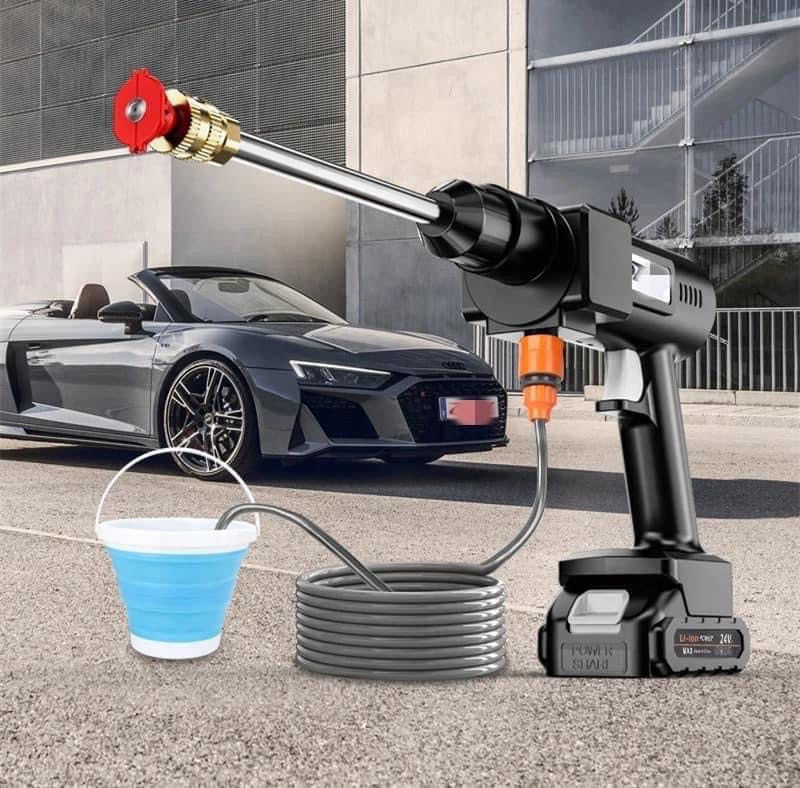 Machine de nettoyage à pression sans fil sans fil pour lave-auto portable à batterie 48V avec pistolet en métal pour le lavage de voiture