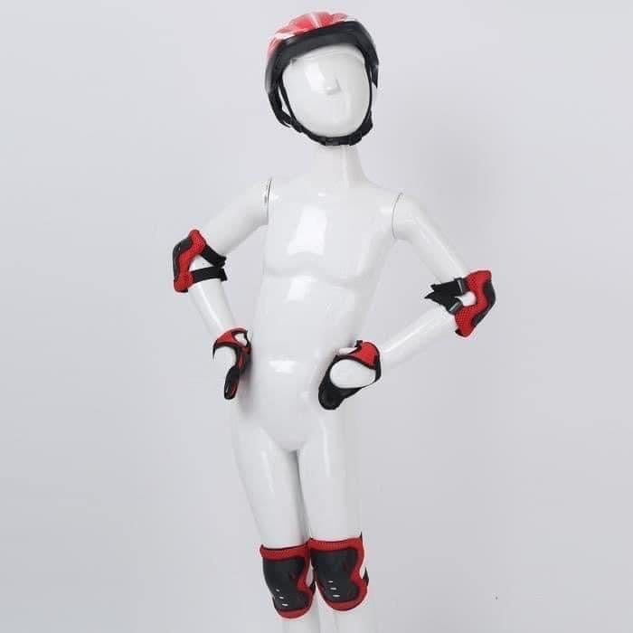7 pièces/ensemble Coude Genouillères Casque de Planche À Roulettes Multi Sport Équipement De Protection pour Enfants avec coude.