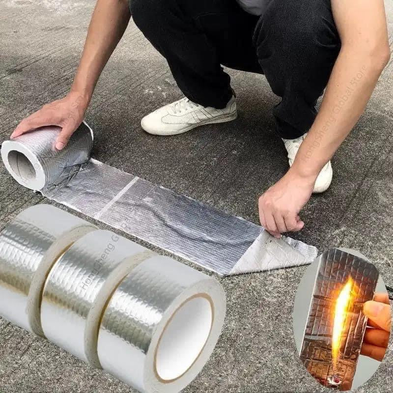 Ruban auto-adhésif en aluminium butyle. 5cm/5m