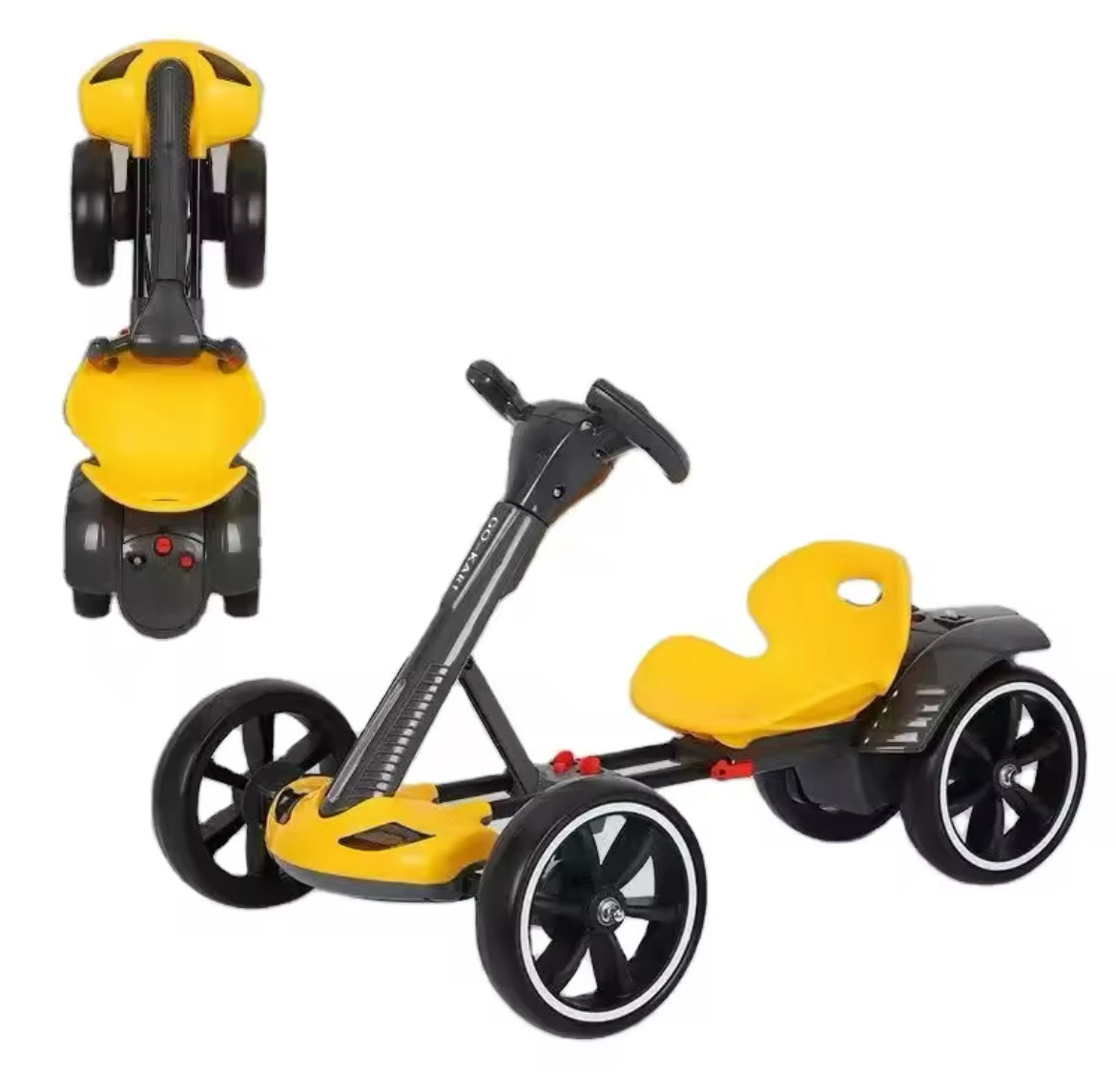 Le kart électrique à quatre roues pour enfants pliable avec une éducation précoce clé