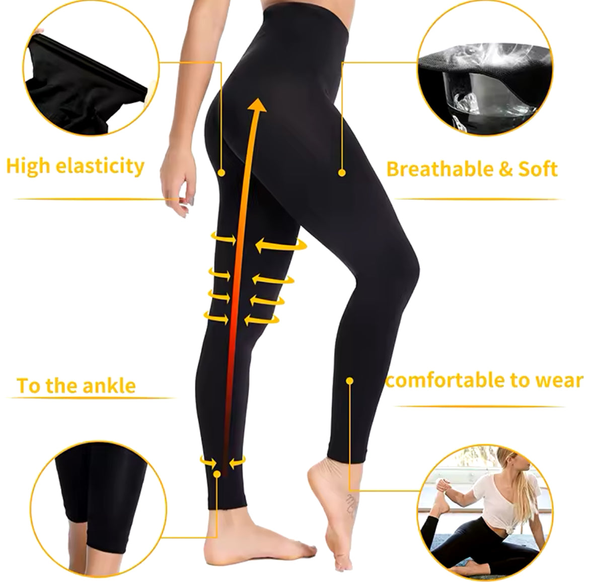 Leggings de compression anti-cellulite pour femmes, vêtement amincissant, culotte taille haute, unicontrol, cuisses