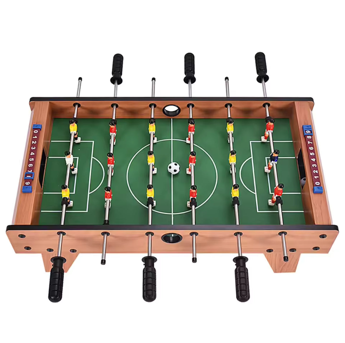 Table de baby-foot en bois à assembler facilement, ballons de football de table, ensemble de jeu d'intérieur pour chambre, fêtes, sport familial, cadeau pour enfants