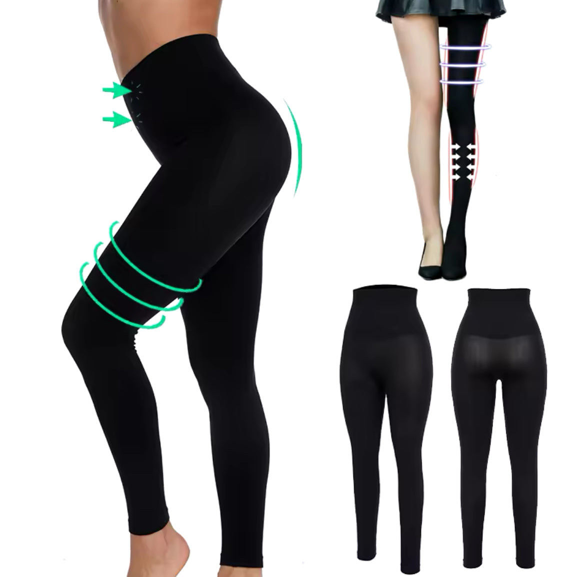 Leggings de compression anti-cellulite pour femmes, vêtement amincissant, culotte taille haute, unicontrol, cuisses