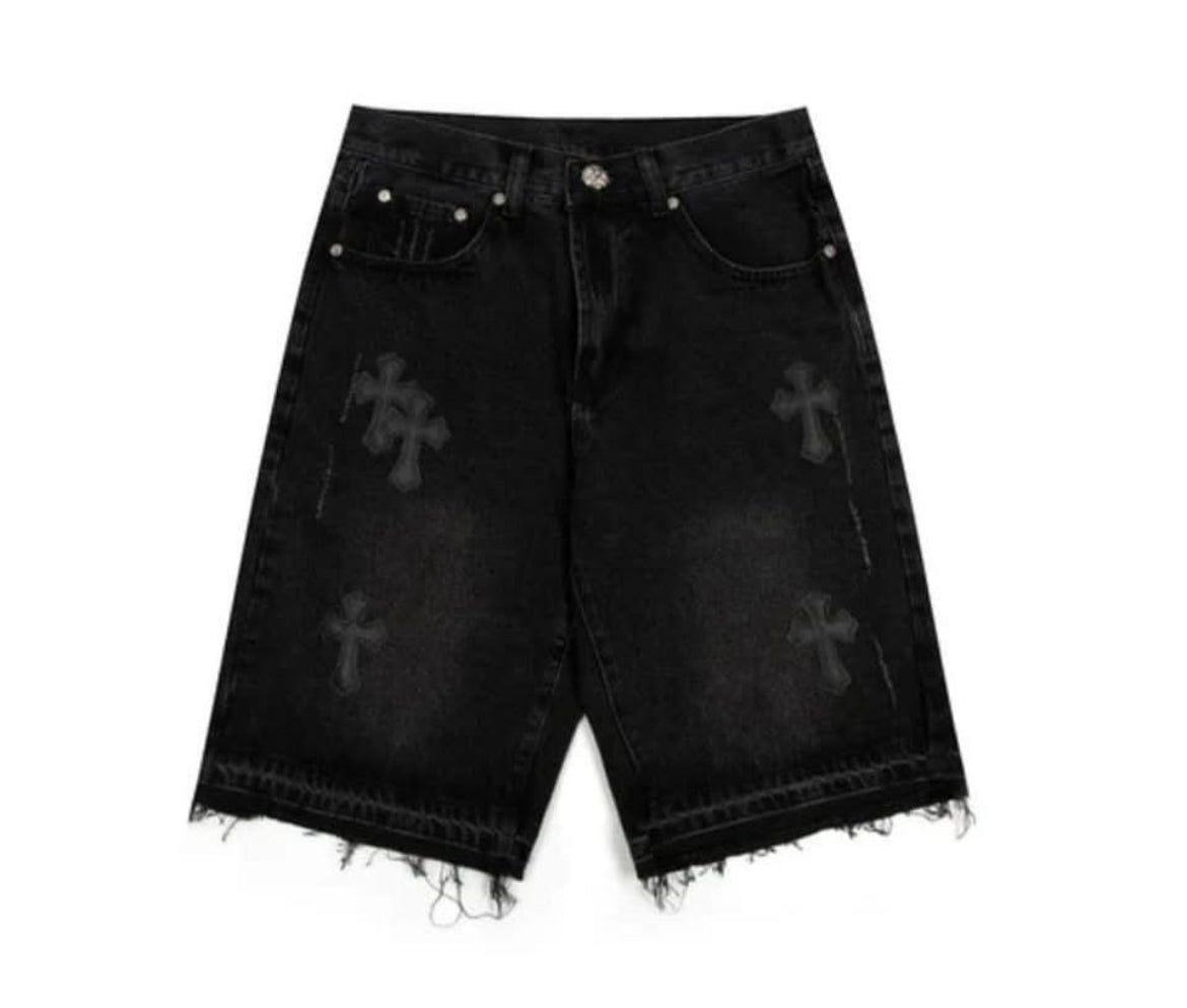 jean shorts street wear