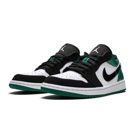 Air jordan 1 Low Men's Women's Vintage Basketball Shoe vert noir