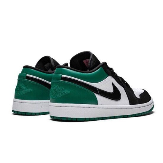Air jordan 1 Low Men's Women's Vintage Basketball Shoe vert noir