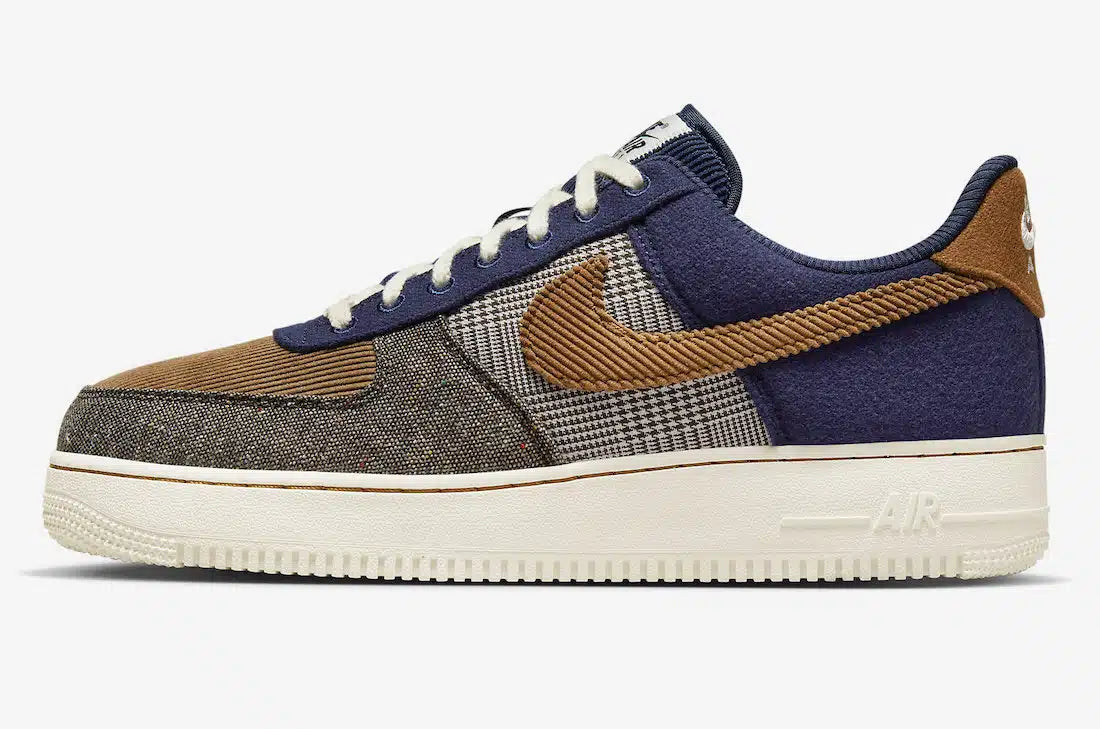 Nike Air Force 1 ’07 PRM Midnight Navy Ale Brown