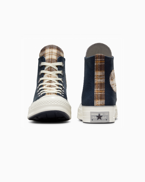 Chuck 70 Toile et Plaid Obsidian