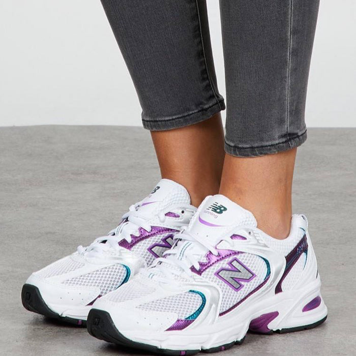 New Balance 530 White purple /green