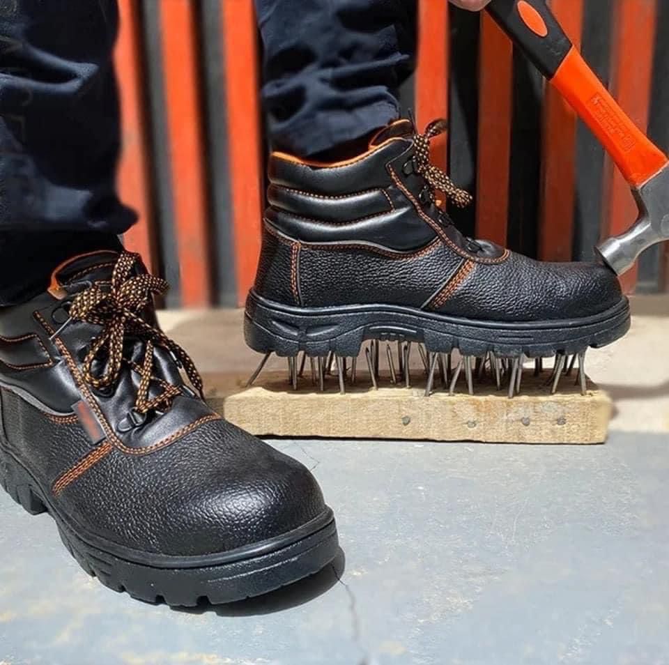 Chaussures de sécurité pour hommes avec embout en acier léger