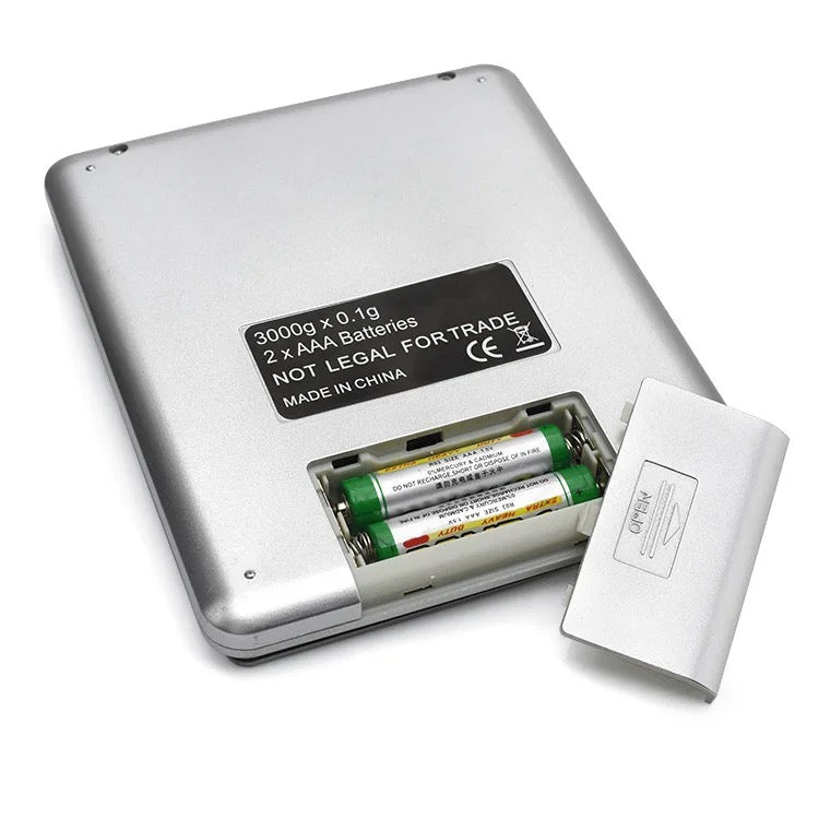 Balance numérique multifonctions 300 g appareil de pesage de poche en acier inoxydable,