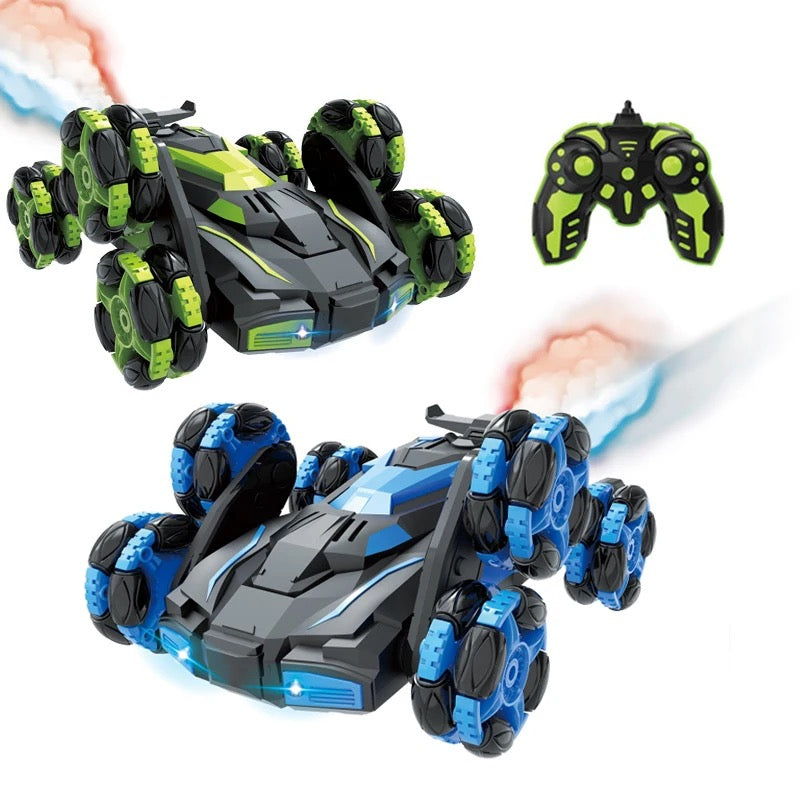 RC cascadeur voiture 6 roues et 2.4G
double télécommande 4WD pulvérisation dérive 360
voiture
degrés Rotation Tumbling Double face conduite