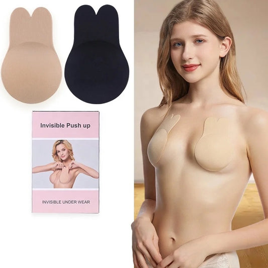 paire de soutiens-gorge collants sans bretelles, cache-tétons adhésifs réutilisables pour lifting des seins, soutiens-gorge invisibles pour femmes