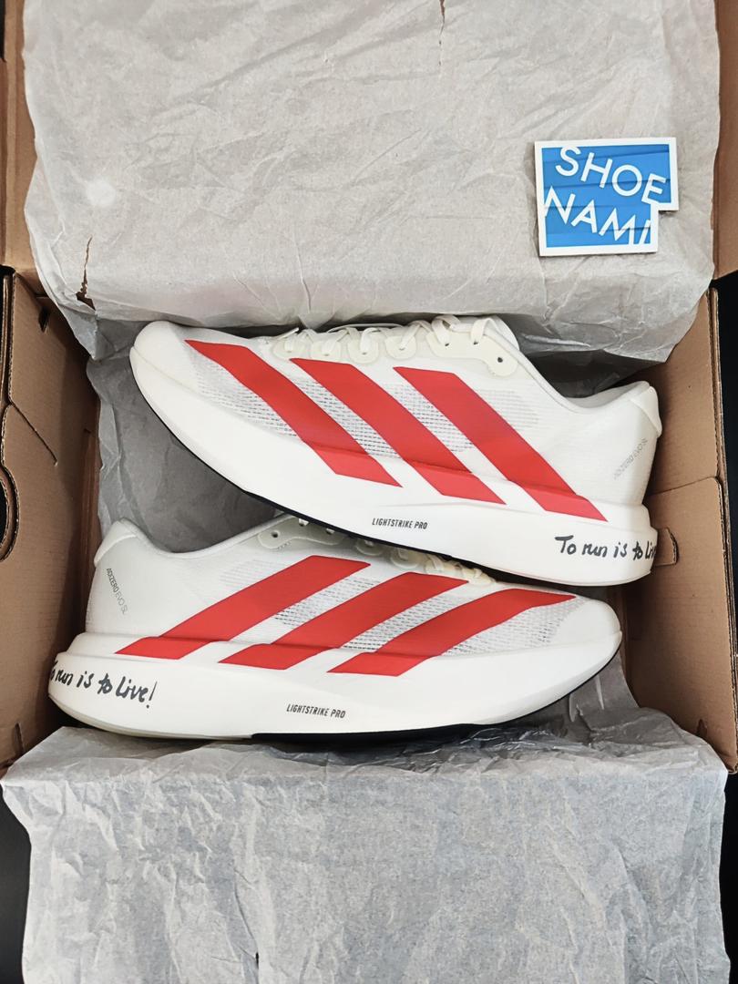 ADIDAS ADIZERO EVO SL 'OFF WHITE/BETTER SCARLET'