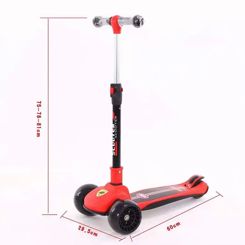 scooters roue lumineuse en plein air 3 trois roues 2 en 1 jouets kick scooters à pieds