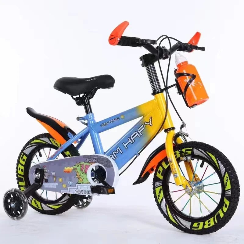 vélo de haute qualité pour enfant 12 et 14 pouces avec roue d'entraînement.