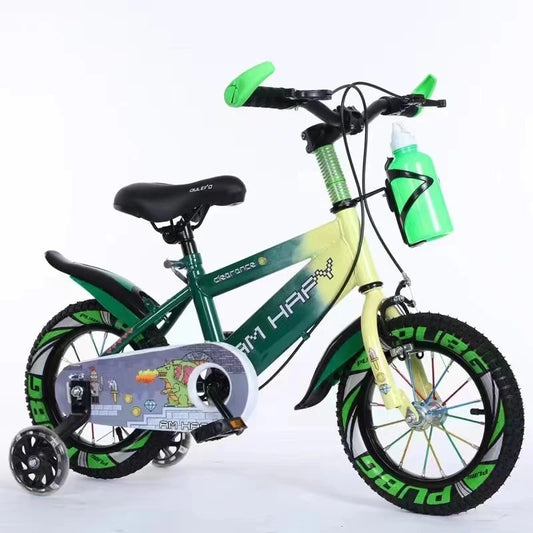 vélo de haute qualité pour enfant 12 et 14 pouces avec roue d'entraînement.