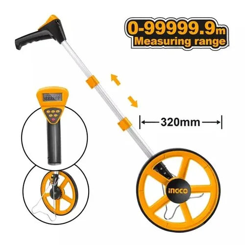 Roue De Mesure À Affichage Numérique Ingco Hdmw23 2 Piles Lr03 AAA