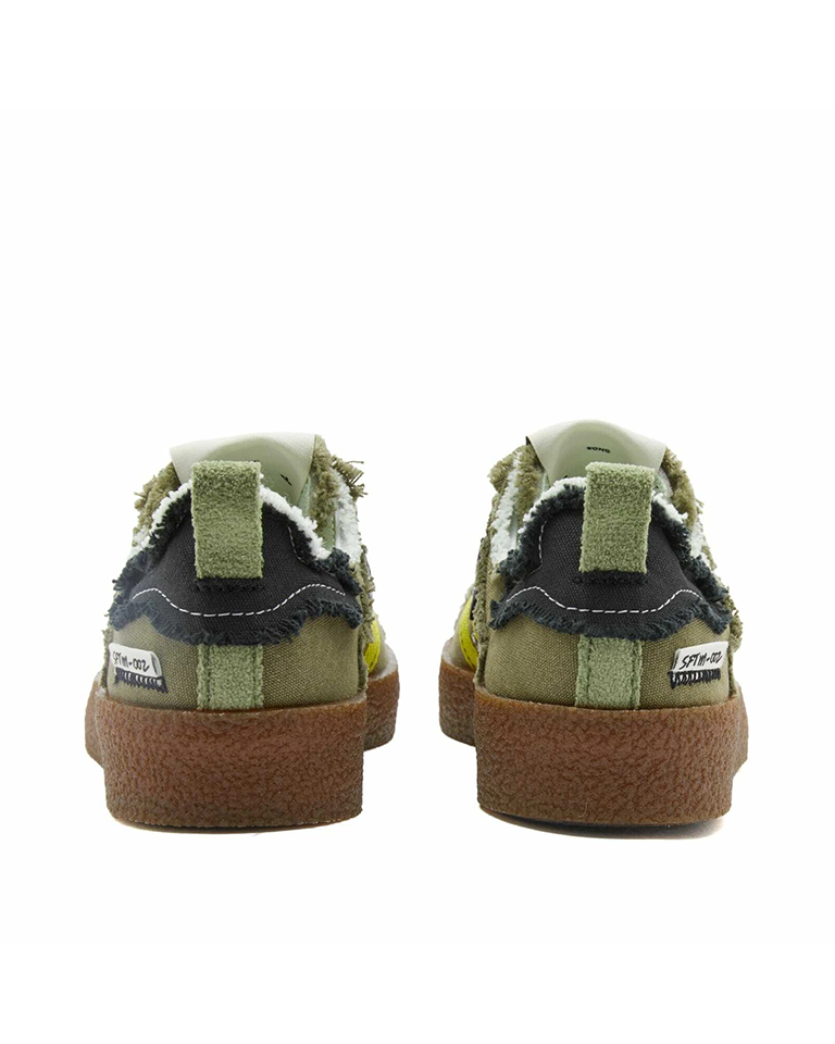 Adidas x SFTM Campus 80s Sneakers in Olive/Black/Gum