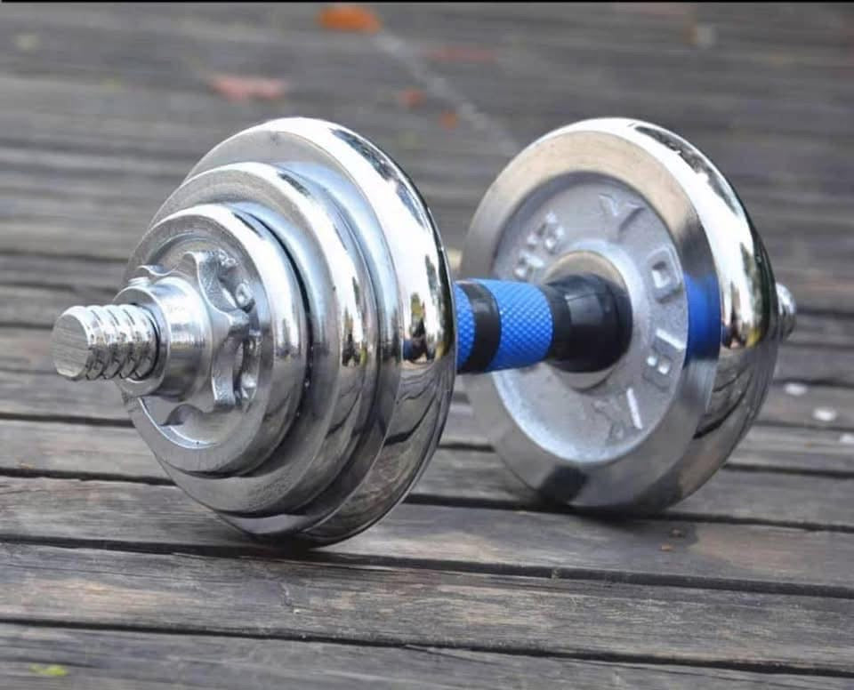 Barres d'haltères avec poignée coordonnante, ensemble de poids 20 kg , barre d'haltères universelle pour l'entraînement sportif, la musculation