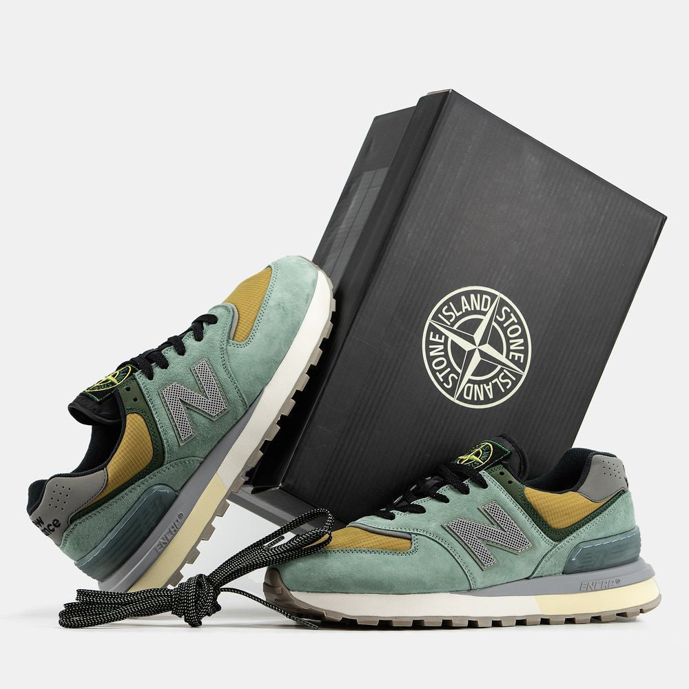 Stone Island x New Balance 574 Legacy Light Green