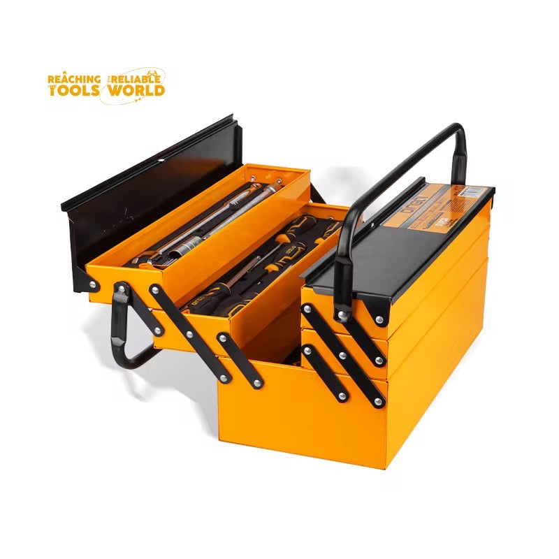 DINGQI 59 pièces multicouche pliante clé combinée pince tournevis boîte à outils ensemble