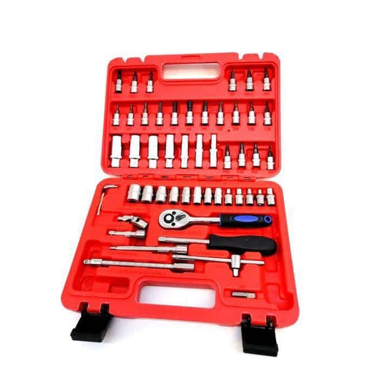 Boite à outils composé de 53 pièces de différents outils de très bonne qualité et très solide. Qualité supérieure.