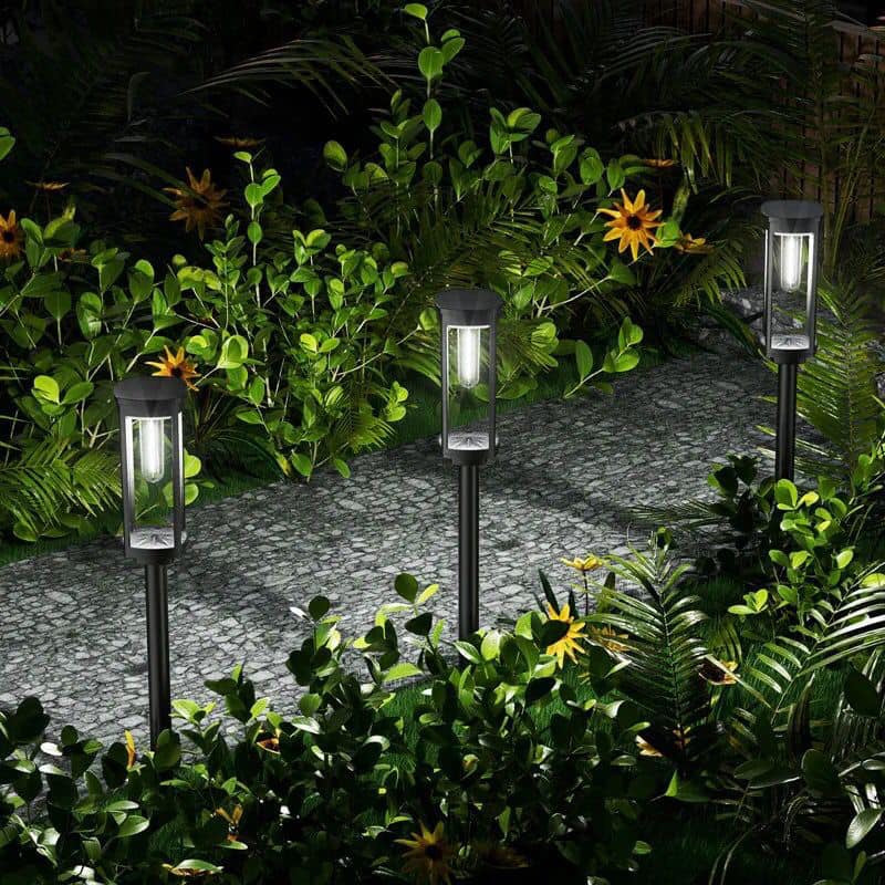 Nouvelle décoration extérieure solaire pelouse lumière silicone solaire pelouse lampe de jardin avec filament.