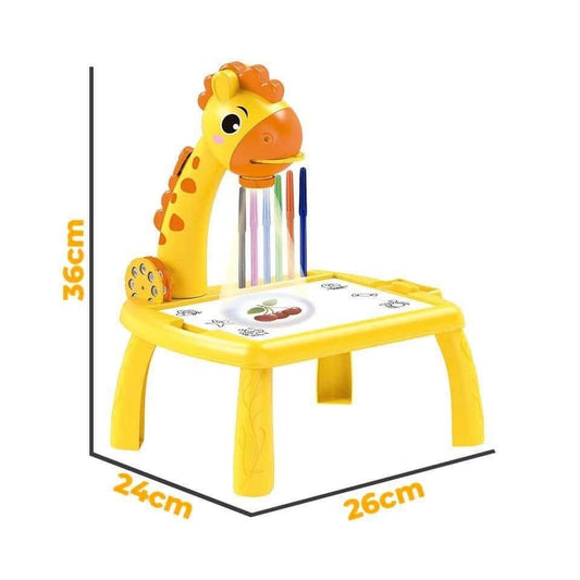 Mini table à dessin d'art de budgétaire LED pour enfants, tableau de peinture pour enfants, petit bureau, outil de peinture d'apprentissage, artisanat, jouet léger.