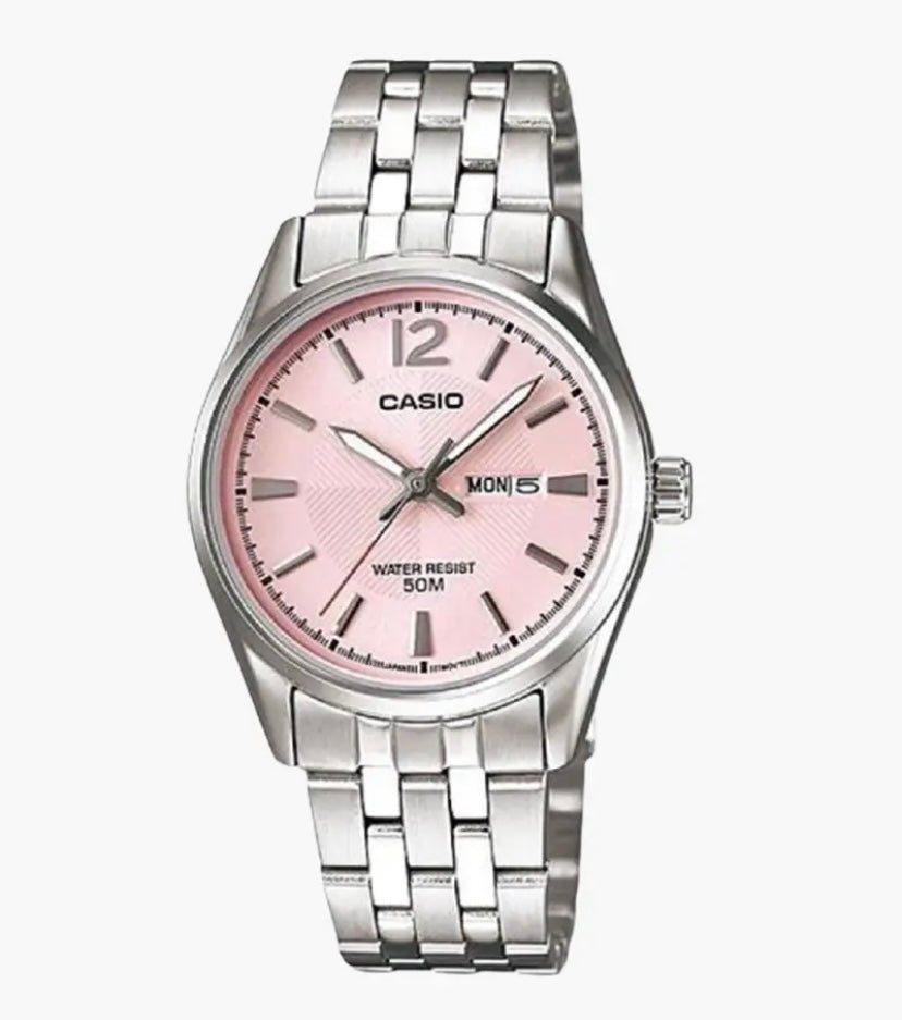 Montre-Bracelet Femme Casio Collection – Bracelet Gris En Acier inoxydable – LTP-1335D-5AVDF