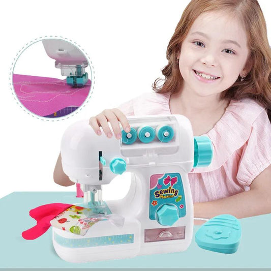 Machine à coudre électrique pour enfants 2023 petite taille pour filles petite maison Machine à coudre en plastique jouet.