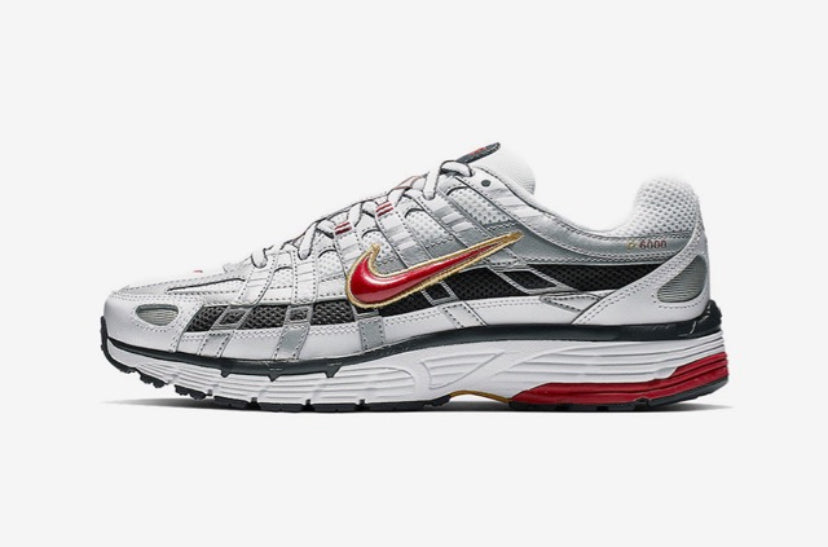 Nike P-6000 White Gold Red