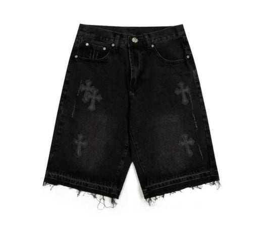 jean shorts street wear