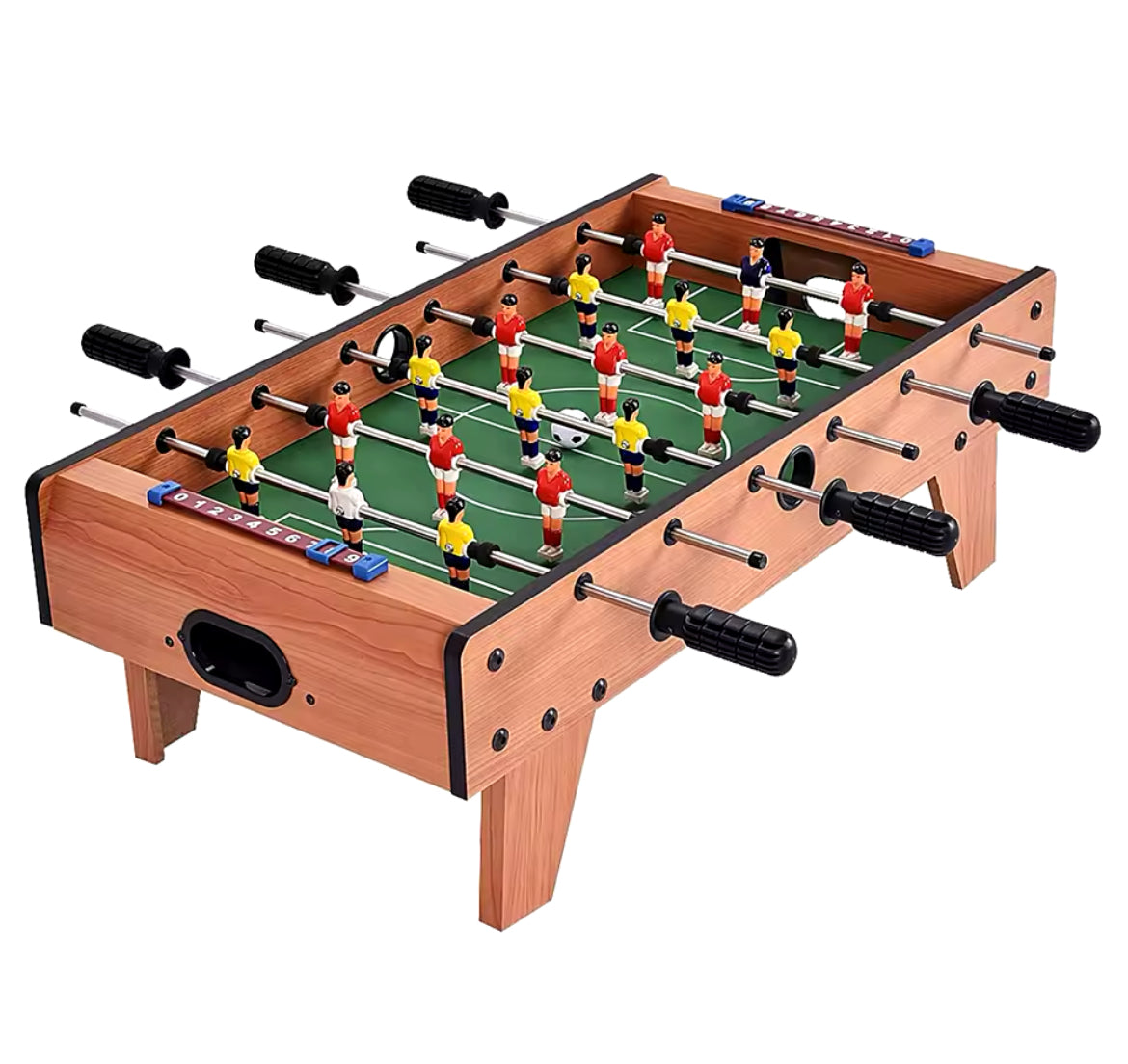 Table de baby-foot en bois à assembler facilement, ballons de football de table, ensemble de jeu d'intérieur pour chambre, fêtes, sport familial, cadeau pour enfants