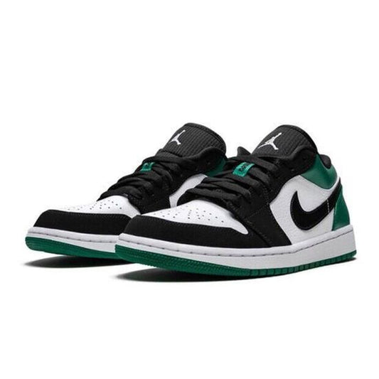 Air jordan 1 Low Men's Women's Vintage Basketball Shoe vert noir