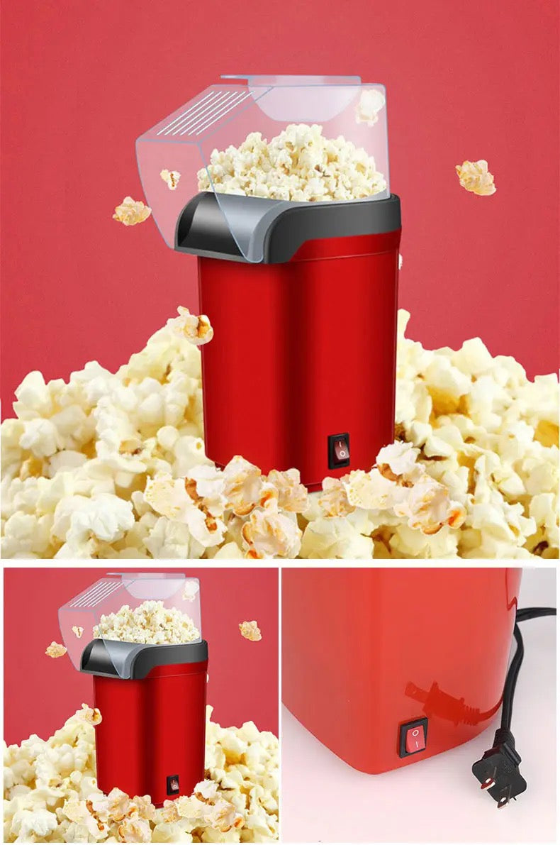 Machine à popcorn à air chaud avec large ouverture 1200 W