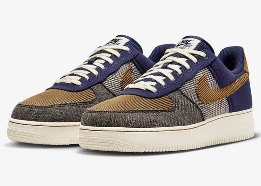 Nike Air Force 1 ’07 PRM Midnight Navy Ale Brown